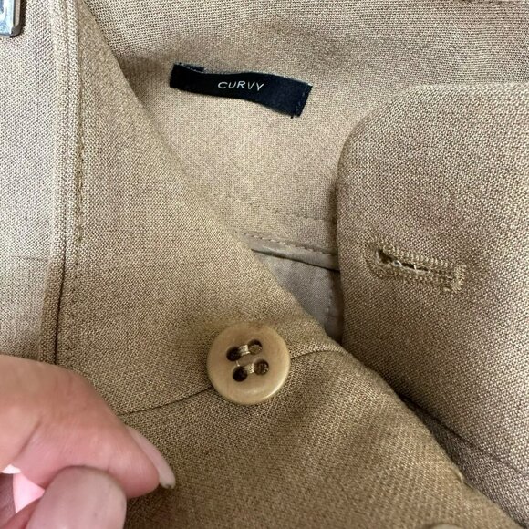 Talbots Curvy Fit Hazelnut Dress Pants Office  Size 12 - Picture 5 of 11